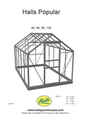 Halls Greenhouses Popular 86 Manuel D'installation