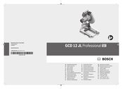 Bosch GCD 12 JL Professional Notice Originale