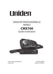 Uniden Bearcat CMX760 Guide D'utilisation