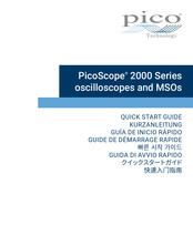 PICO PicoScope 2000 Série Guide De Démarrage Rapide