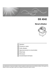 Ricoh DX 4542 Manuel Utilisateur
