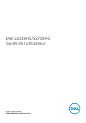 Dell S2319HS Guide De L'utilisateur