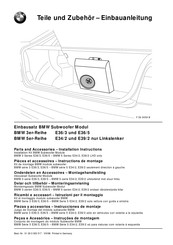 BMW 5 E34/2 Série Instructions De Montage