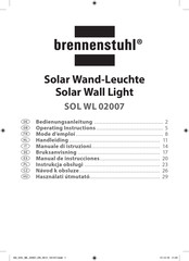 brennenstuhl SOL WL 02007 Mode D'emploi