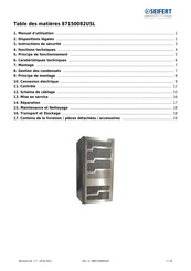 Seifert 87150082USL Notice D'utilisation