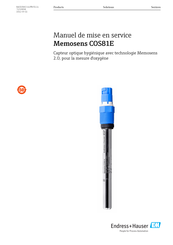 Endress+Hauser Memosens COS81E Manuel De Mise En Service