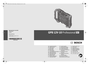 Bosch GPB 12V-10 Professional Notice Originale