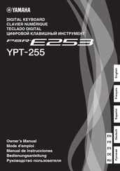 Yamaha PSR-E253 Mode D'emploi