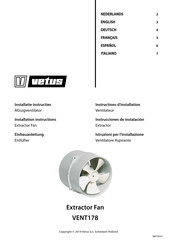 Vetus VENT178 Instructions D'installation