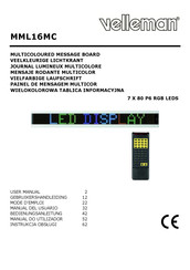 Velleman MML16MC Mode D'emploi