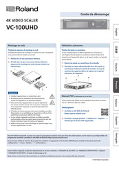 Roland VC-100UHD Guide De Démarrage