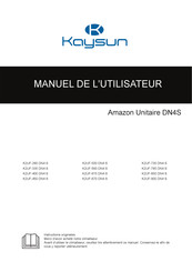 Frigicoll Kaysun Amazon Unitaire K2UF-670 DN4 S Manuel De L'utilisateur