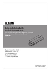 D-Link DCS-3010 Guide D'installation