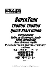 Promise Technology SUPERTRAK TX8658 Guide De Démarrage Rapide