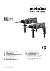 Metabo KHE 2444 Notice Originale