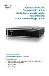 Cisco SG 100D-08 Guide De Démarrage Rapide