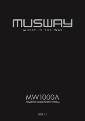 Musway MW1000A Mode D'emploi