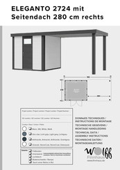 WOLFF finnhaus ELEGANTO 2724 Instructions De Montage