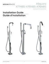 aquabrass XSquare X77N85 Guide D'installation