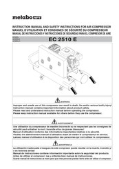 Metabo HPT EC 2510 E Manuel D'utilisation Et Consignes De Sécurité