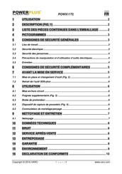 Powerplus POWX1172 Mode D'emploi