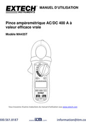 Extech Instruments MA435T Manuel D'utilisation