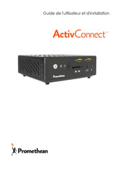 promethean ActivConnect PRM-ACON1-01 Guide De L'utilisateur Et D'installation