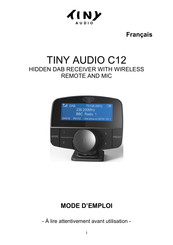 Tiny Audio C12 Mode D'emploi