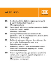 OBO Bettermann GE 2V 15 VO Instructions De Montage