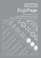 AUSTRALIAN MONITOR DigiPage Manuel D'installation Et Utilisation