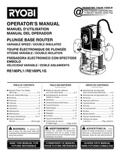 Ryobi RE180PL1G Manuel D'utilisation