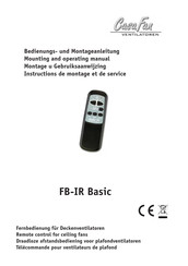 CasaFan FB-IR Basic Instructions De Montage Et De Service