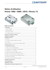 Wittkopp Primor 3000 Notice D'utilisation