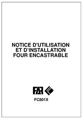FAR FC801X Notice D'utilisation Et D'installation