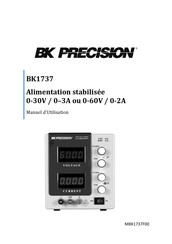 B+K precision BK1737 Manuel D'utilisation