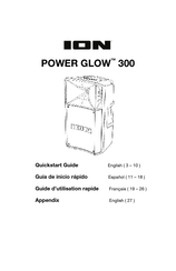 ION Power Glow 300 Guide D'utilisation Rapide