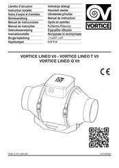 Vortice LINEO 100 Q T V0 Notice D'emploi Et D'entretien
