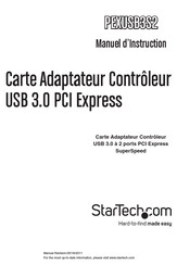 StarTech PEXUSB3S2 Mode D'emploi