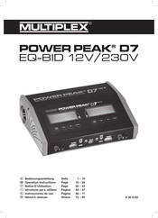 Multiplex Power Peak D7 EQ-BID Notice D'utilisation