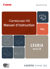 Canon LEGRIA mini X Manuel D'instruction