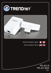 TRENDnet TPL-401E2K Guide D'installation Rapide
