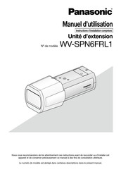 Panasonic WV-SPN6FRL1 Manuel D'utilisation