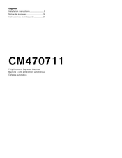 Gaggenau CM470711 Notice De Montage