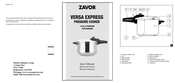 Zavor VERSA EXPRESS Manuel D'utilisation