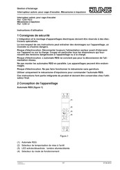 Jung 1208 REG Instructions D'utilisation