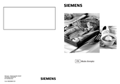 Siemens PGE375K80 Mode D'emploi
