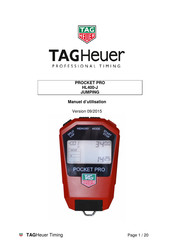 TAG Heuer Procket Pro HL400-J jumping Manuel D'utilisation