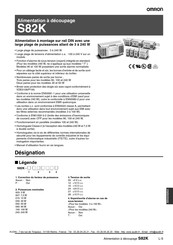 Omron S82K-10024 Mode D'emploi Et Caractéristiques Techniques