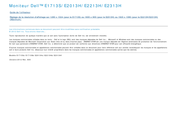 Dell E2013Hc Guide De L'utilisateur