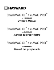 Hayward SharkVAC XL Manuel Du Propriétaire